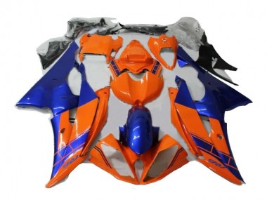 Carénage Moto Yamaha R6 2008-2016 - Orange Bleu
