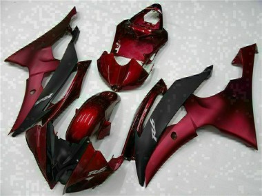 Carrosserie Moto Yamaha R6 2008-2016 - Rouge Noir