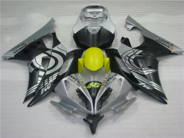 Carénage Moto Yamaha R6 2008-2016 - Jaune Noir Argent Carénage Moto Yamaha R6 2008-2016 - Jaune Noir Argent