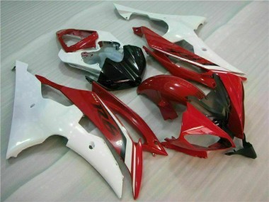 Carénage Moto Yamaha R6 2008-2016 - Rouge Blanc