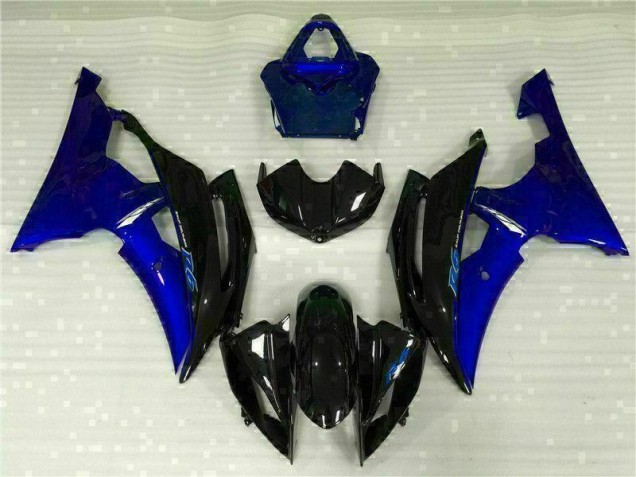 Carrosserie Moto Yamaha R6 2008-2016 - Bleu Noir Carrosserie Moto Yamaha R6 2008-2016 - Bleu Noir