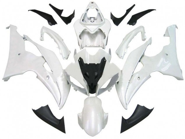 Carénages Moto Yamaha R6 2008-2016 - Blanc Nacré Carénages Moto Yamaha R6 2008-2016 - Blanc Nacré