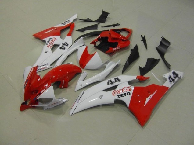 Carénage Moto Yamaha R6 2008-2016 - Blanc Rouge Coca Cola Zero 44 Carénage Moto Yamaha R6 2008-2016 - Blanc Rouge Coca Cola Zero 44