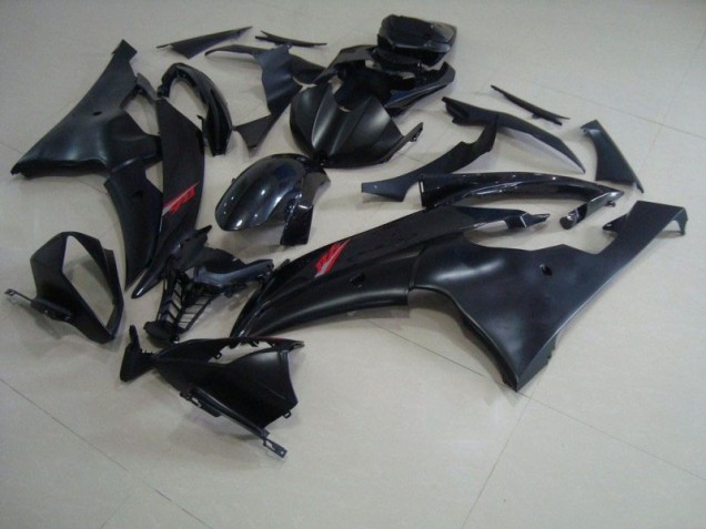 Carénage Moto Yamaha R6 2008-2016 - Noir Mat Noir Brillant Carénage Moto Yamaha R6 2008-2016 - Noir Mat Noir Brillant