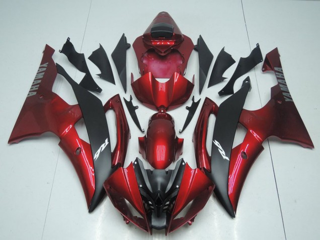 Carénage Moto Yamaha R6 2008-2016 - Rouge Bonbon et Noir Carénage Moto Yamaha R6 2008-2016 - Rouge Bonbon et Noir
