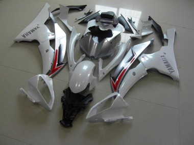 Carénage Moto Yamaha R6 2008-2016 - Blanc Nacré Argent