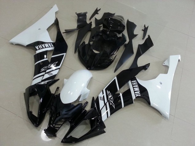 Carénage Moto Yamaha R6 2008-2016 - Blanc et Noir