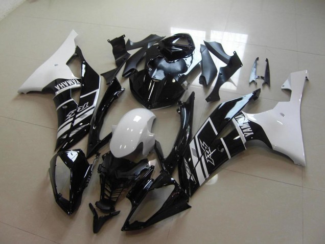 Carénage Moto Yamaha R6 2008-2016 - Blanc Noir Carénage Moto Yamaha R6 2008-2016 - Blanc Noir