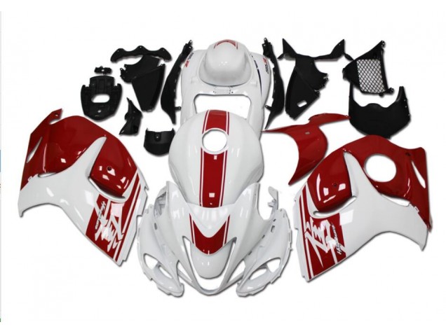 Carénages Moto Suzuki GSXR 1300 Hayabusa 2008-2019 - Blanc Rouge Carénages Moto Suzuki GSXR 1300 Hayabusa 2008-2019 - Blanc Rouge
