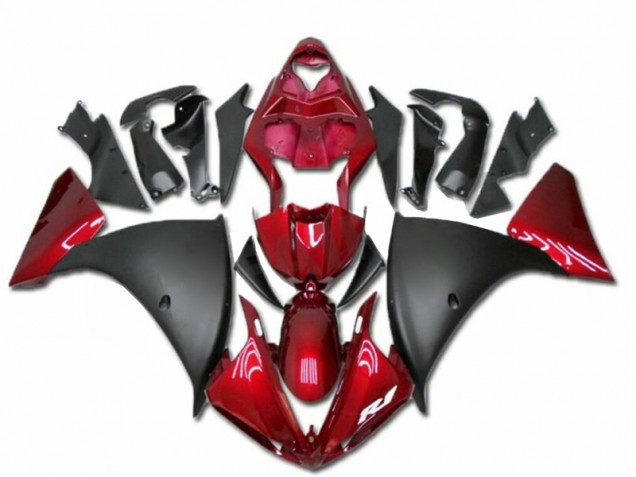 Carénage Moto Yamaha R1 2009-2011 - Rouge Noir Carénage Moto Yamaha R1 2009-2011 - Rouge Noir