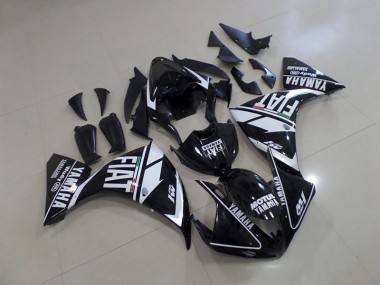 Carénage Moto Yamaha R1 2009-2011 - Noir Blanc Fiat