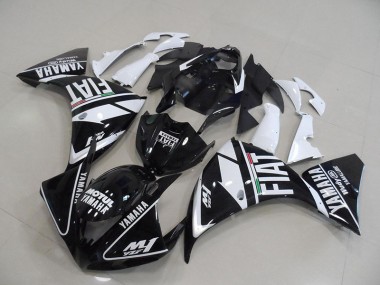 Carénages Moto Yamaha R1 2009-2011 - Noir Blanc Fiat