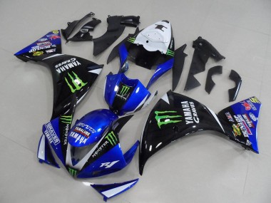Carénage Moto Yamaha R1 2009-2011 - Bleu Noir Monster