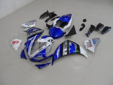 Carrosserie Moto Yamaha R1 2009-2011 - Bleu Blanc
