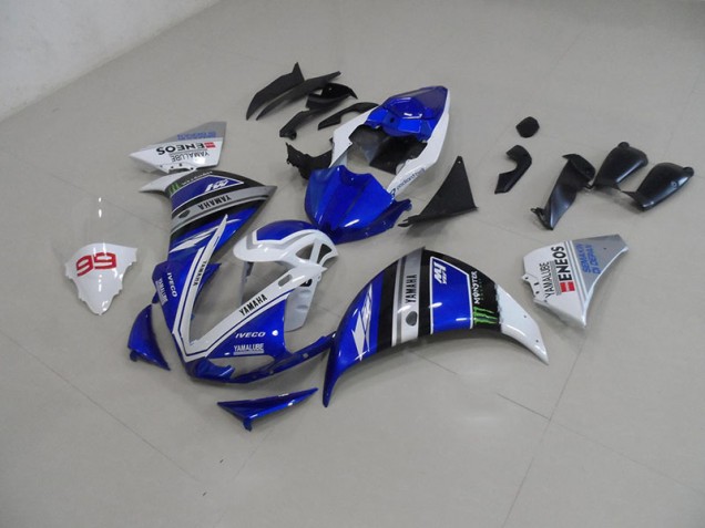 Carrosserie Moto Yamaha R1 2009-2011 - Bleu Blanc Carrosserie Moto Yamaha R1 2009-2011 - Bleu Blanc
