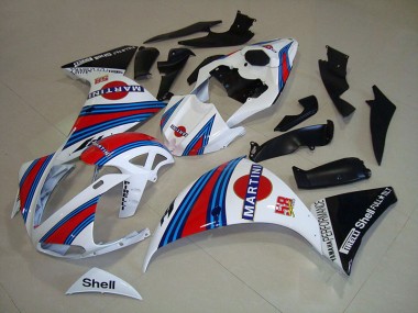 Carénage Moto Yamaha R1 2009-2011 - Blanc Noir Martini