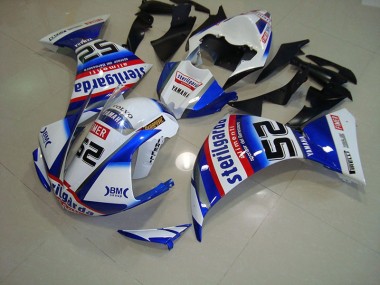 Carénage Moto Yamaha R1 2009-2011 - Blanc Noir Sterilgarda