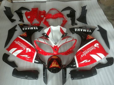 Carénage Moto Yamaha R1 2009-2011 - Rouge Blanc et Noir Graphique