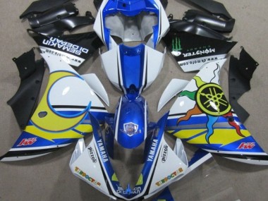 Carénage Moto Yamaha R1 2009-2011 - Bleu Blanc Jaune 46
