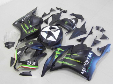 Carénage Moto Honda CBR 600 RR 2009-2012 - Monster Noir Mat