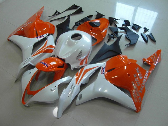 Carénage Moto Honda CBR 600 RR 2009-2012 - Orange Blanc Nacré Carénage Moto Honda CBR 600 RR 2009-2012 - Orange Blanc Nacré
