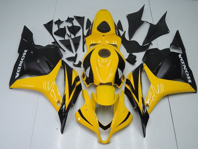 Carénage Moto Honda CBR 600 RR 2009-2012 - Jaune Noir Carénage Moto Honda CBR 600 RR 2009-2012 - Jaune Noir