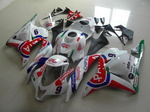 Carénage Moto Honda CBR 600 RR 2009-2012 - Rouge Blanc Pata