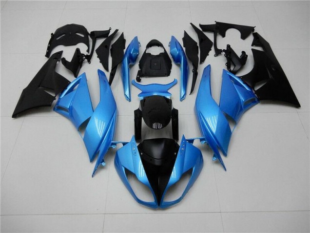 Carénages Moto ZX6R 2009-2012 - Bleu Noir Carénages Moto ZX6R 2009-2012 - Bleu Noir