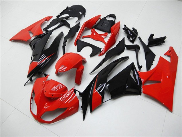 Carénage Moto ZX6R 2009-2012 - Rouge Noir Carénage Moto ZX6R 2009-2012 - Rouge Noir