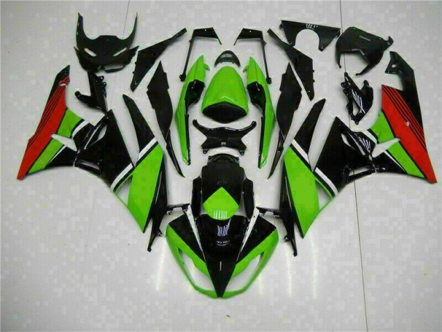 Carénage Moto ZX6R 2009-2012 - Noir Vert Rouge Carénage Moto ZX6R 2009-2012 - Noir Vert Rouge
