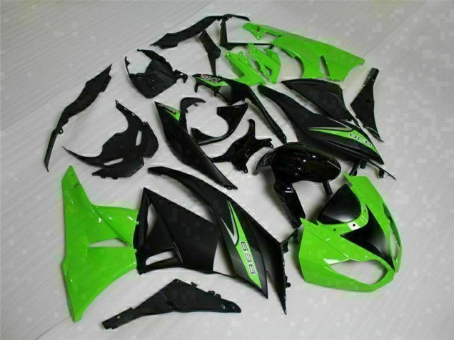Carénage Moto ZX6R 2009-2012 - Noir Vert 636 Carénage Moto ZX6R 2009-2012 - Noir Vert 636