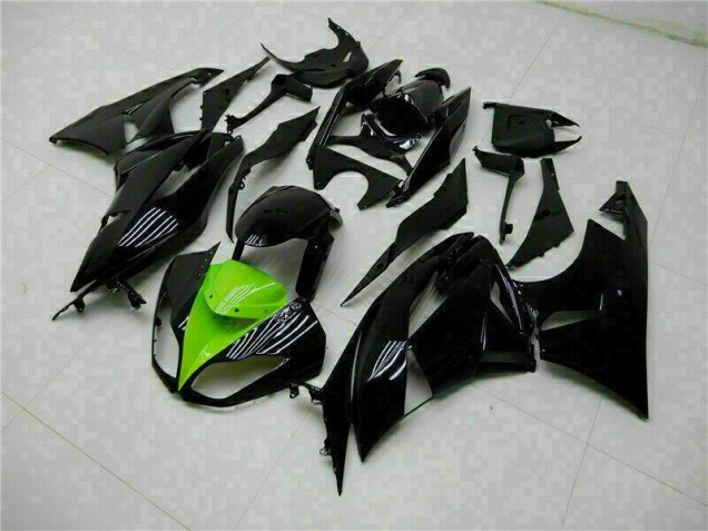 Kit Carénages Motos Complet ZX6R 2009-2012 - Noir Vert Kit Carénages Motos Complet ZX6R 2009-2012 - Noir Vert