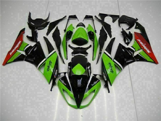 Carénage Moto ZX6R 2009-2012 - Vert Noir Rouge Carénage Moto ZX6R 2009-2012 - Vert Noir Rouge