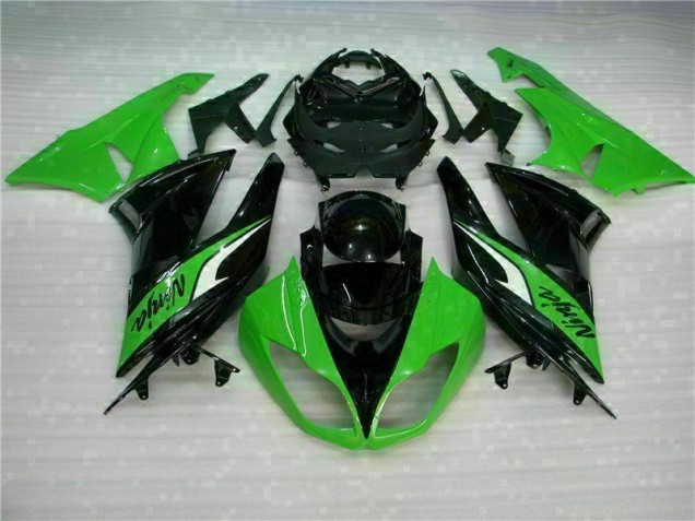 Carrosserie Moto ZX6R 2009-2012 - Noir Vert Carrosserie Moto ZX6R 2009-2012 - Noir Vert