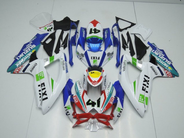 Carénage Moto Suzuki GSXR 1000 K9 2009-2016 - Fixi Light Bleu Carénage Moto Suzuki GSXR 1000 K9 2009-2016 - Fixi Light Bleu