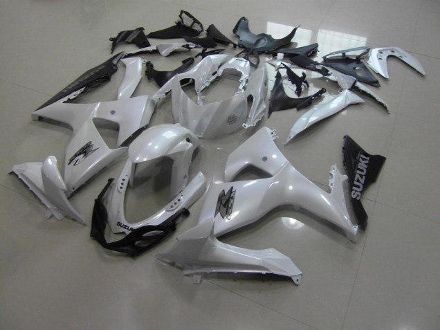 Carénage Moto Suzuki GSXR 1000 K9 2009-2016 - Blanc Nacré et Noir Carénage Moto Suzuki GSXR 1000 K9 2009-2016 - Blanc Nacré et Noir