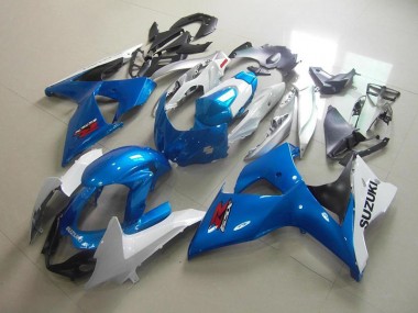 Carénages Moto Suzuki GSXR 1000 K9 2009-2016 - Blanc Bleu
