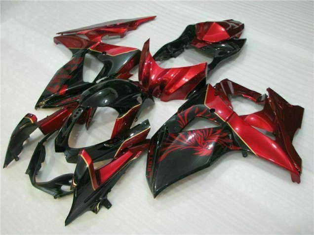 Carénage Moto Suzuki GSXR 1000 K9 2009-2016 - Rouge Flamme Noir Carénage Moto Suzuki GSXR 1000 K9 2009-2016 - Rouge Flamme Noir