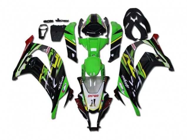 Kit Carénages Motos Complet ZX10R 2011-2015 - Vert Noir Kit Carénages Motos Complet ZX10R 2011-2015 - Vert Noir