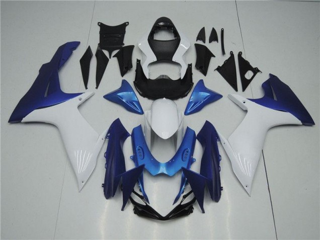 Carénage Moto Suzuki GSXR 600 / 750 K11 2011-2024 - Blanc Bleu Carénage Moto Suzuki GSXR 600 / 750 K11 2011-2024 - Blanc Bleu