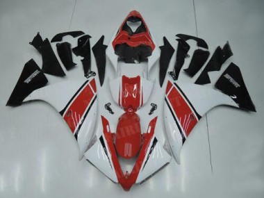 Carénage Moto Yamaha R1 2012-2014 - Blanc Rouge Noir