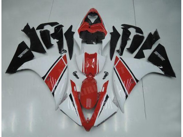Carénage Moto Yamaha R1 2012-2014 - Blanc Rouge Noir Carénage Moto Yamaha R1 2012-2014 - Blanc Rouge Noir
