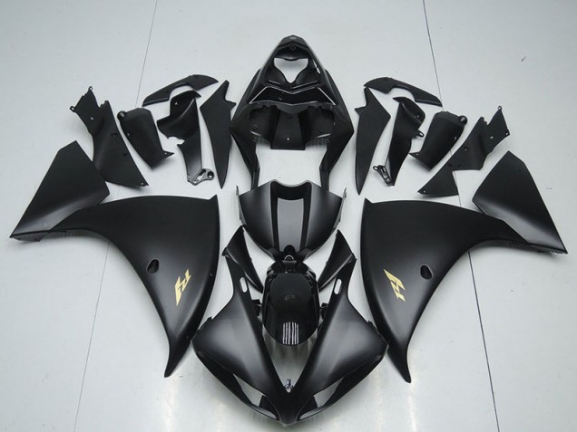 Carénage Moto Yamaha R1 2012-2014 - Noir Mat Décalque Carénage Moto Yamaha R1 2012-2014 - Noir Mat Décalque