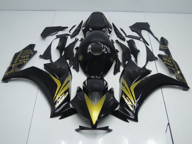 Carénage Moto Honda CBR 1000 RR 2012-2016 - Noir Brillant et Or Carénage Moto Honda CBR 1000 RR 2012-2016 - Noir Brillant et Or
