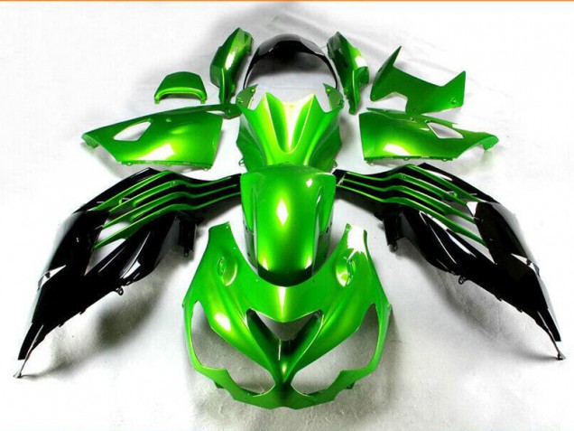 Carénages Moto ZX14R ZZR 1400 2012-2021 - Noir Vert