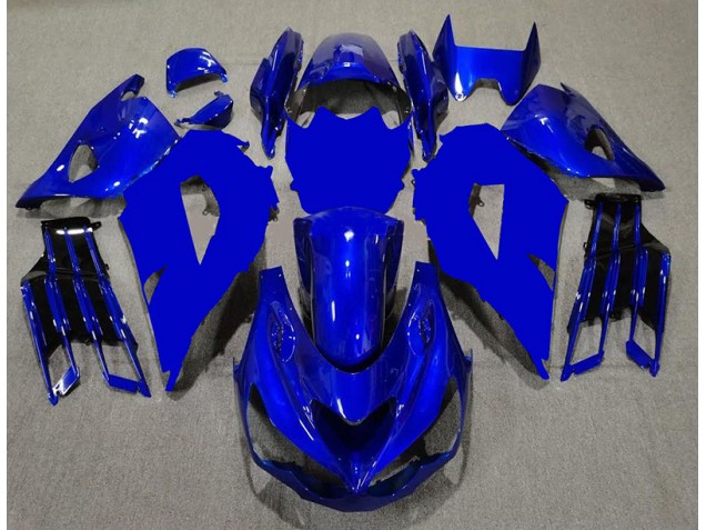 Carénage Moto ZX14R ZZR 1400 2012-2021 - Bleu Noir Carénage Moto ZX14R ZZR 1400 2012-2021 - Bleu Noir