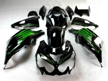 Carénage Moto ZX14R ZZR 1400 2012-2021 - Noir Vert