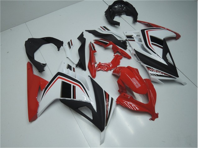 Carénage Moto EX300 2013-2016 - Rouge Blanc Noir