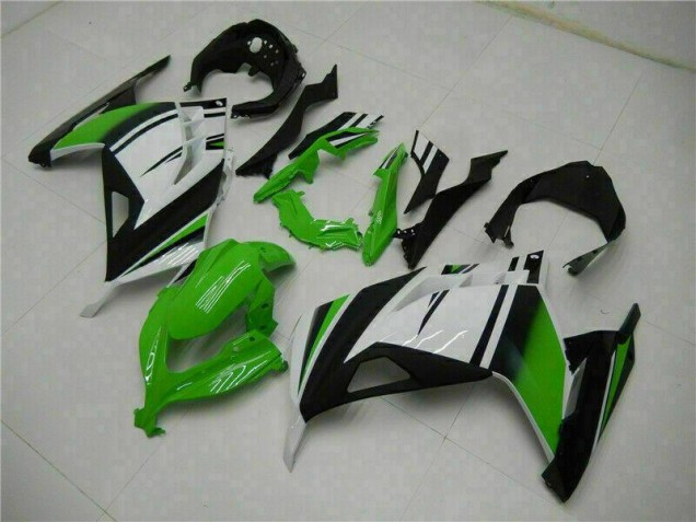 Carénage Moto EX300 2013-2016 - Vert Noir Argent Carénage Moto EX300 2013-2016 - Vert Noir Argent