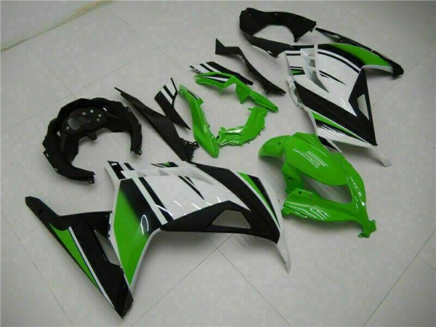 Carénage Moto EX300 2013-2016 - Vert Noir Argent Carénage Moto EX300 2013-2016 - Vert Noir Argent